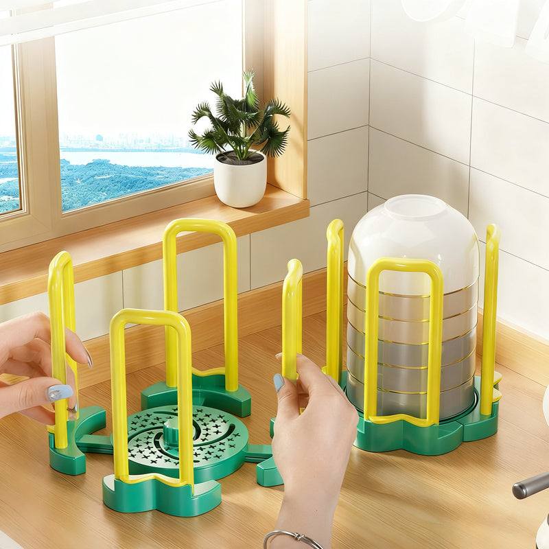 Expandable plastic dish drying rack — product view 4