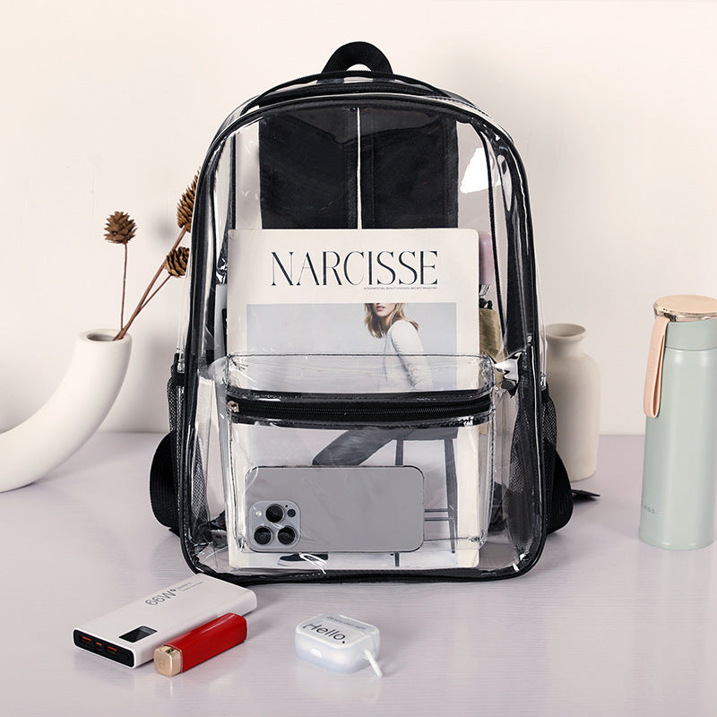Transparent PVC backpack, waterproof — product view 1