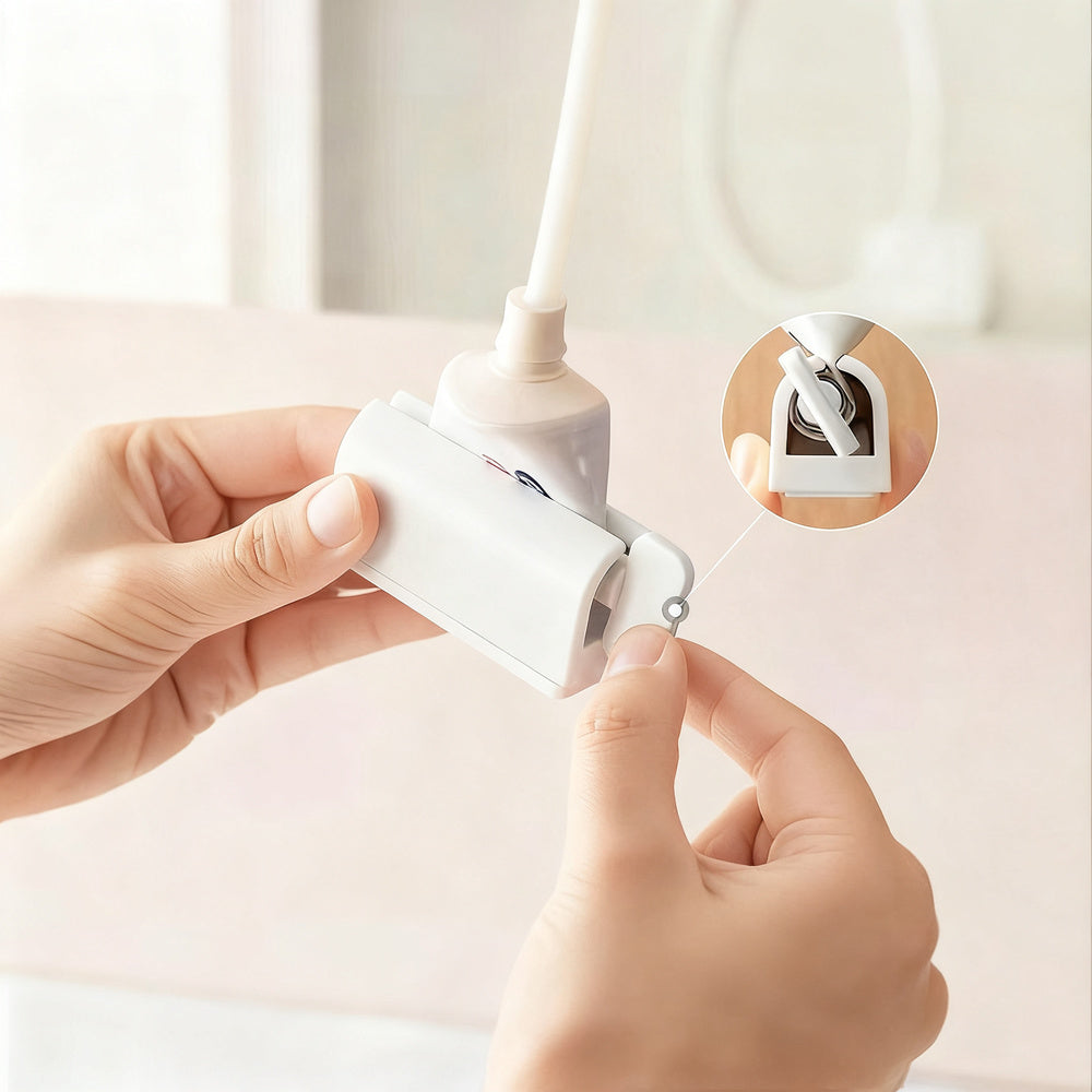 Magnetic toothpaste squeezer with holder — product view 2