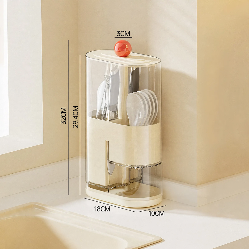 Stick holder with snap button and drainage — product view 4