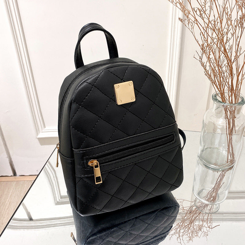 Embroidered backpack for women, PU material — product view 4