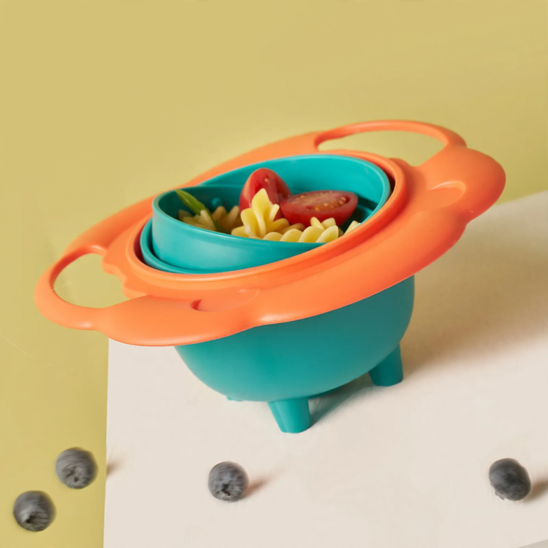 Rotating children's bowl, 19 cm, PP, non-slip — product view 3