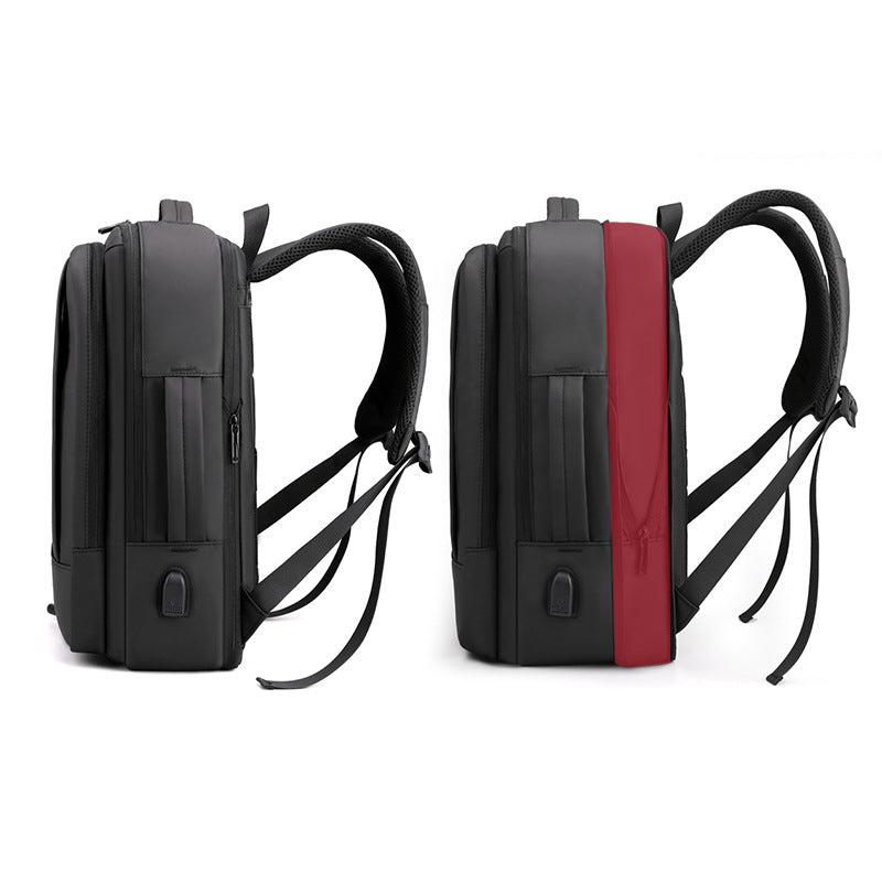Expandable business backpack with USB charging, 20-35 L — product view 2