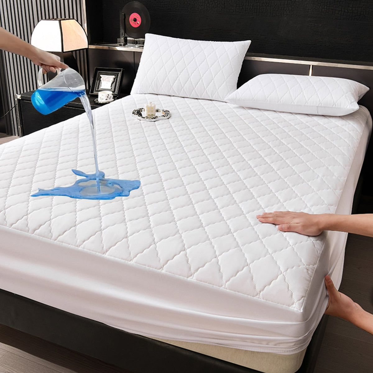 Waterproof fitted sheet with padding — product view 5