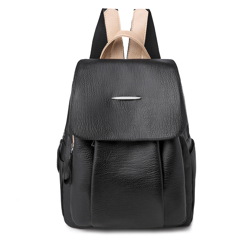 PU-Backpack, solid color, business and casual — product view 1