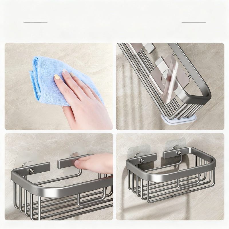 Wall-mounted paper towel holder without drilling — product view 2