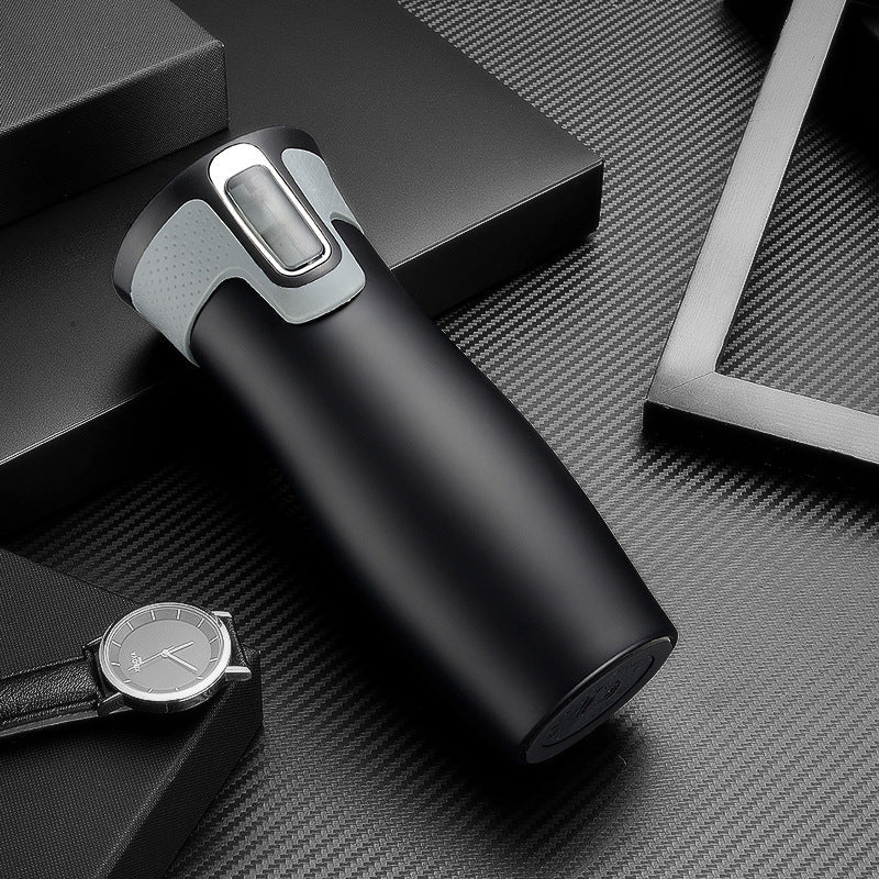 Double-walled stainless steel insulated mug — product view 5