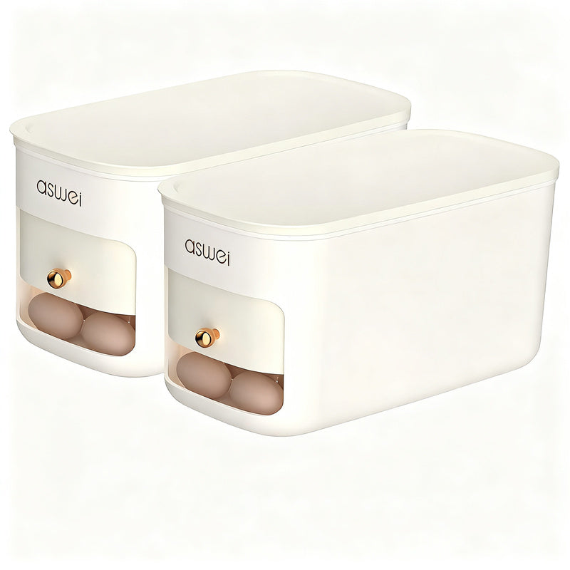 Refrigerator egg box with rolling mechanism — product view 4