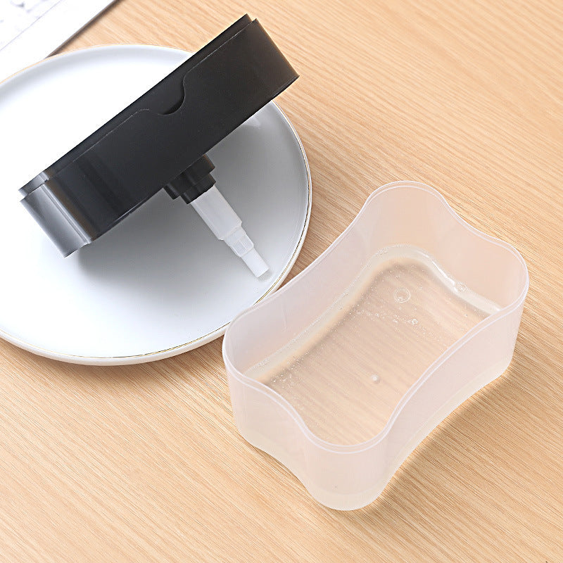 2-in-1 sponge brush holder with soap dispenser — product view 1