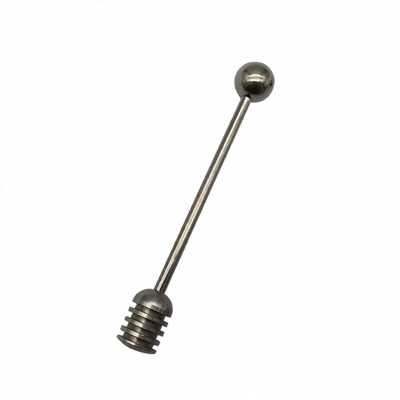 Stainless Steel Honey Dispenser with Stirring Rod — product view 4