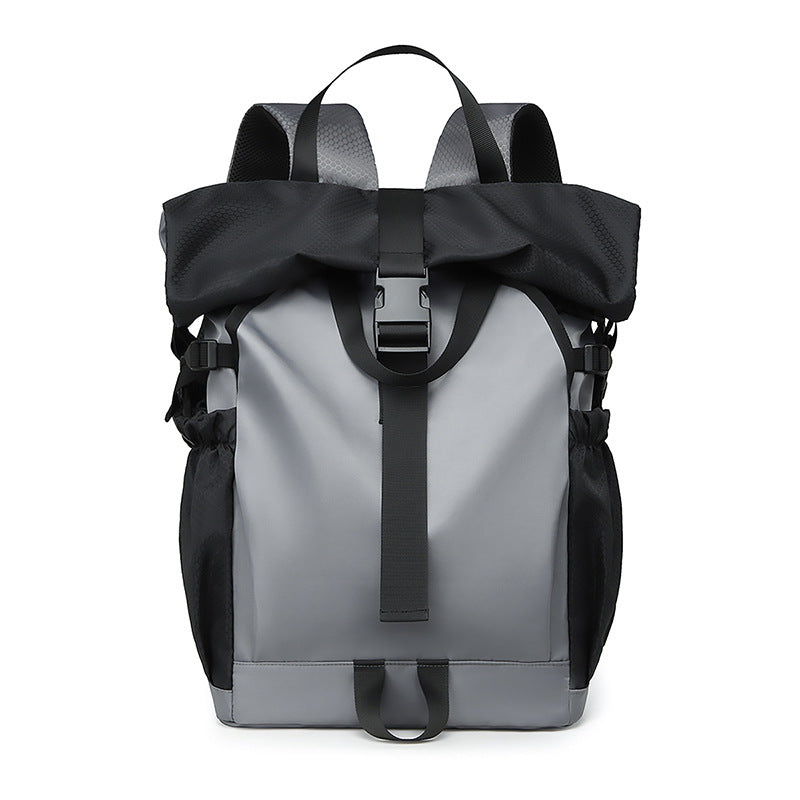 Double shoulder backpack with roll closure, 20-35 L — product view 6