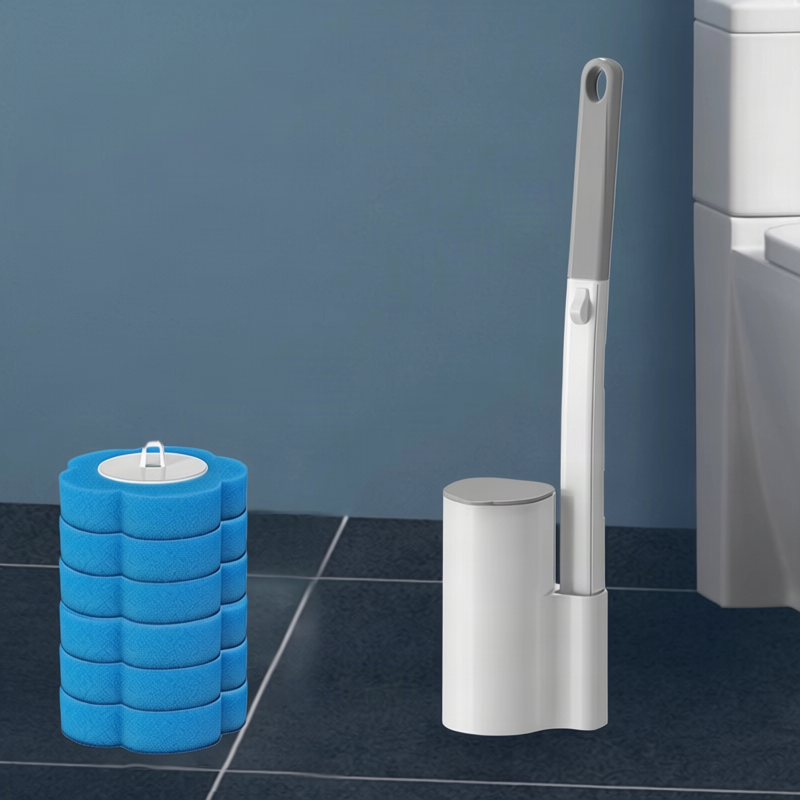 Disposable toilet brush with replacement heads — product view 5