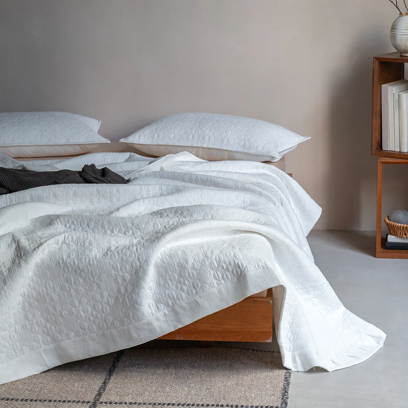 Cotton bedspread, 3-piece, 230×250 cm — product view 3