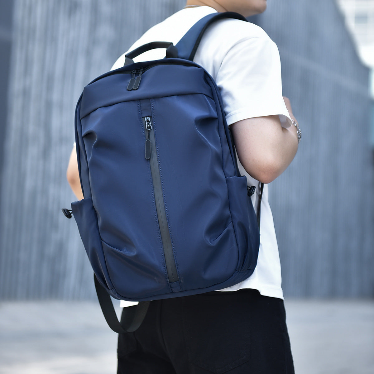 Men's backpack with laptop compartment, 20–35 L, nylon — product view 4