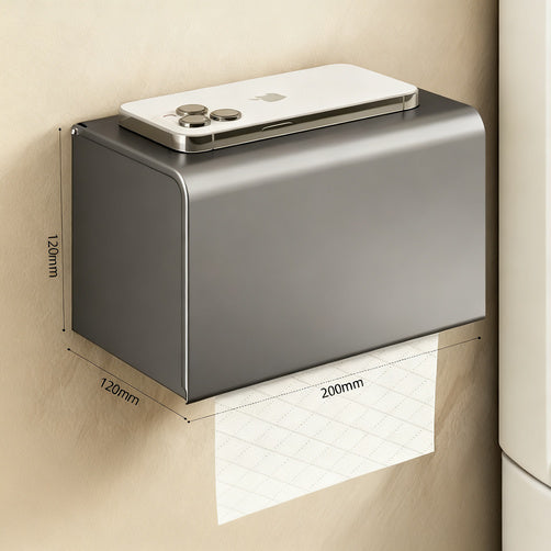 Wall-mounted toilet paper box made of aluminum — product view 7