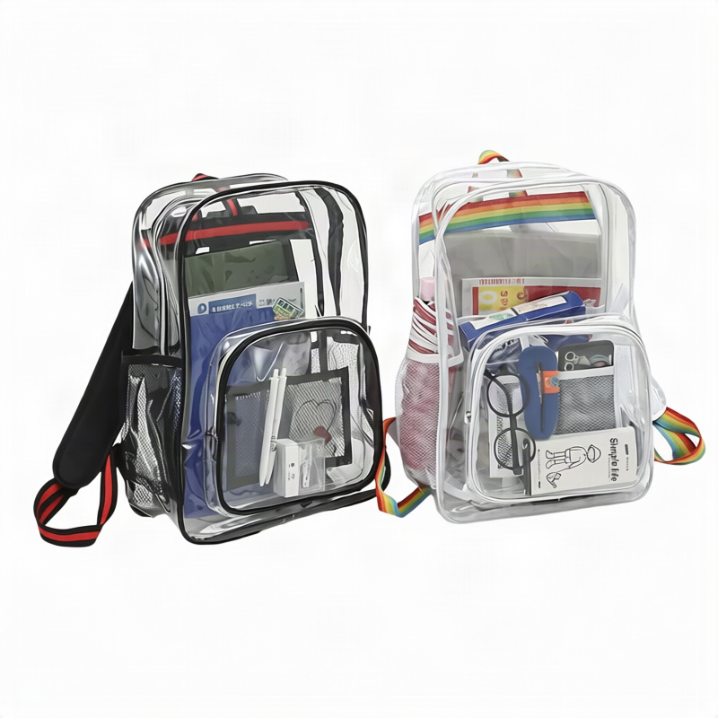 Transparent Backpack, PVC, waterproof — product view 1