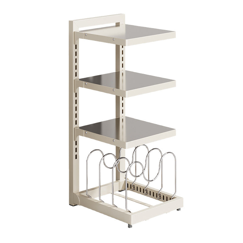 Stainless steel pot stand, 2–4 levels, adjustable — product view 2