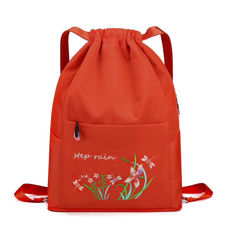 Double Backpack, Nylon, foldable, embroidered — product view 4