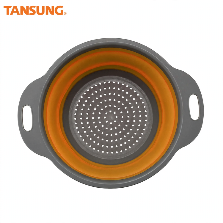 Folding vegetable bowl with strainer — product view 4
