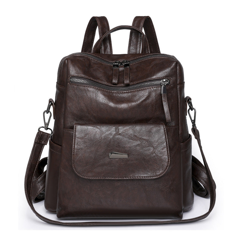Women's backpack made of PU, large capacity — product view 6