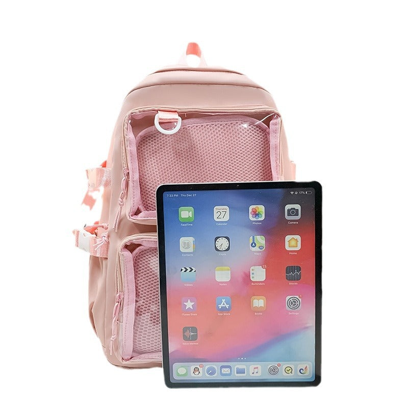 Transparent Nylon Backpack, 20–35 L — product view 1