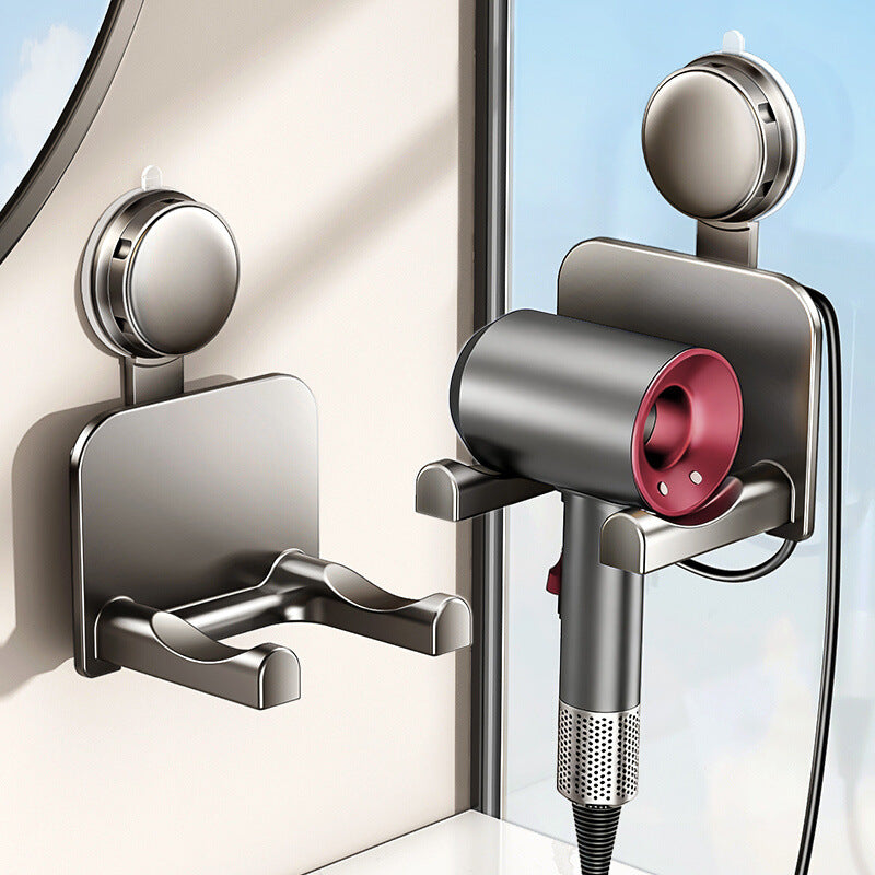 Suction cup holder for hair dryer — product view 1
