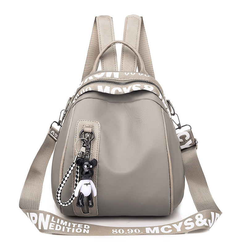 Cotton backpack for women, versatile, streetwear style — product view 4