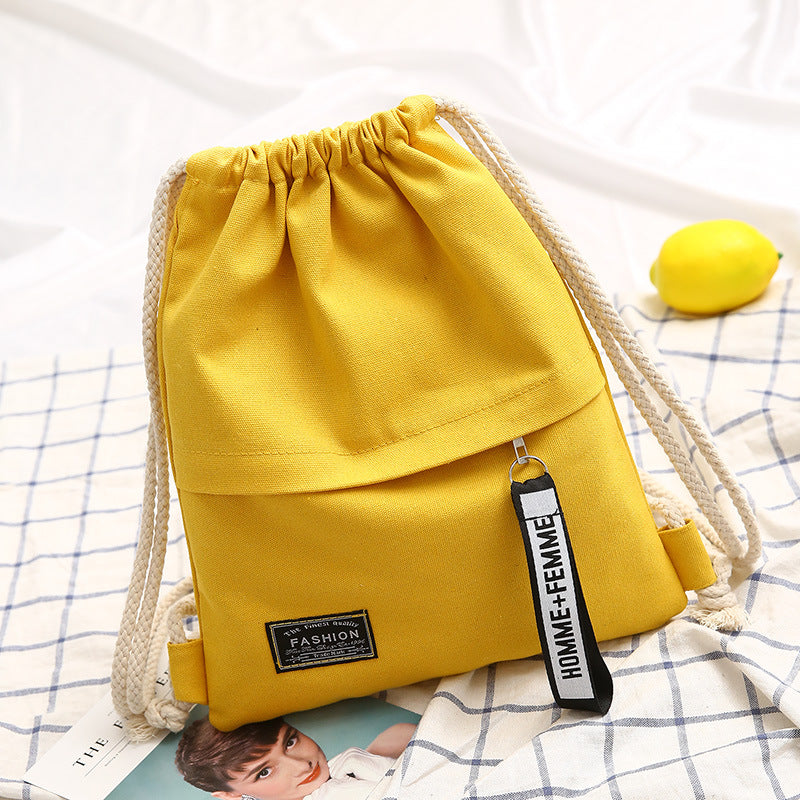 Lightweight backpack made of cotton fabric — product view 1