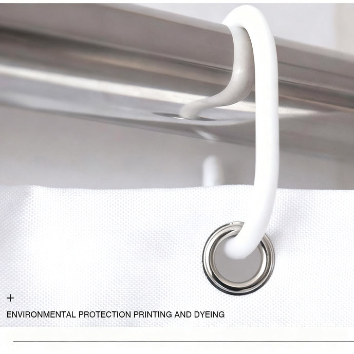 Shower curtain, PEVA, transparent, 80–120 cm — product view 2