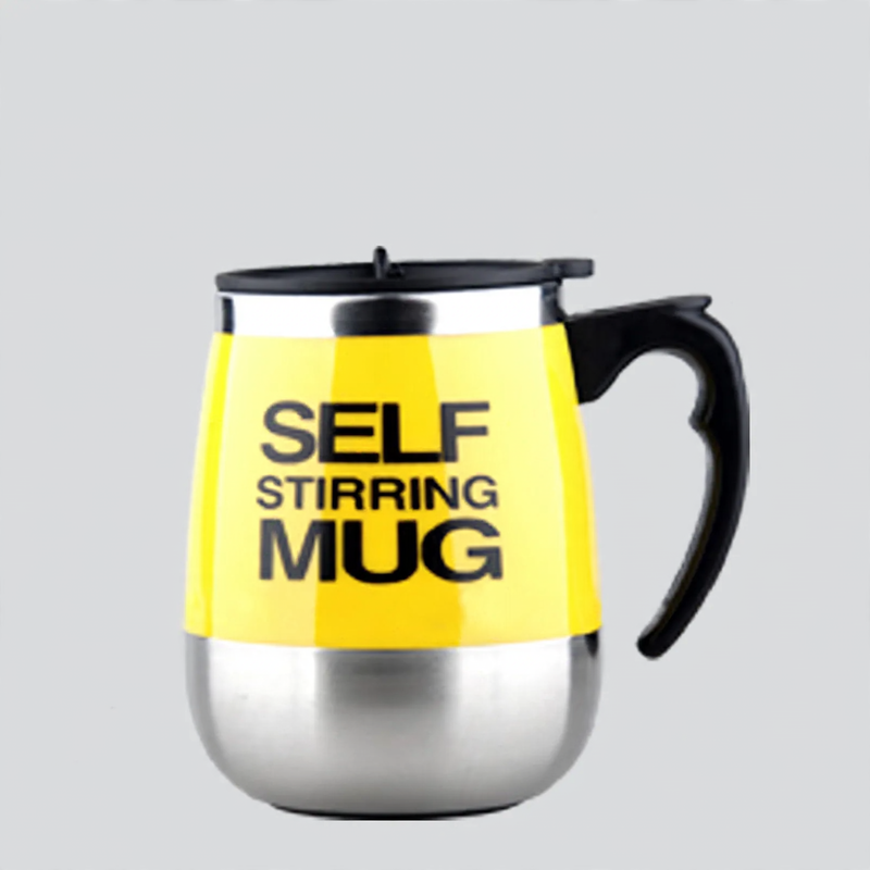 Self-stirring mug, 350 ml, stainless steel — product view 5