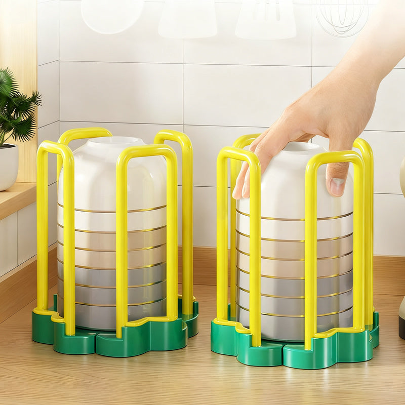 Expandable plastic dish drying rack — product view 1