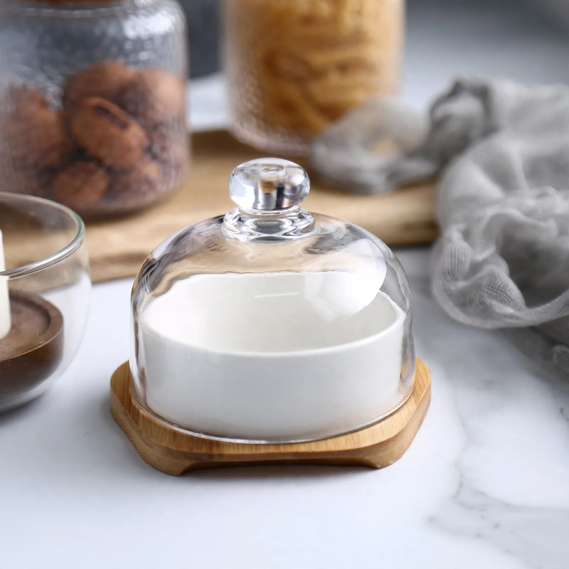 Ceramic soup bowl, round, white — product view 3