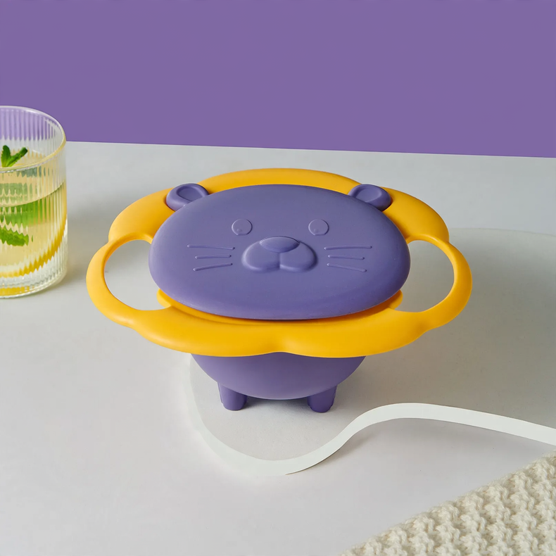 Rotating children's bowl, 19 cm, PP, non-slip — product view 4