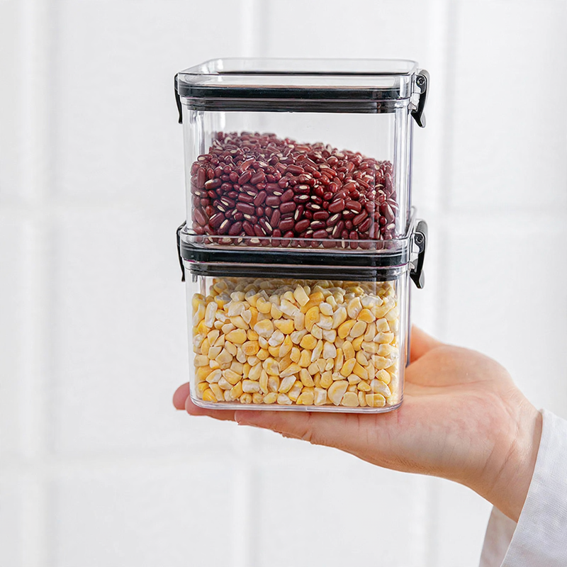 Plastic storage container, square, 460 ml — product view 3