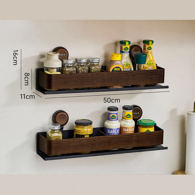 Suction Cup Wall Shelf for Kitchen, Plastic — product view 6