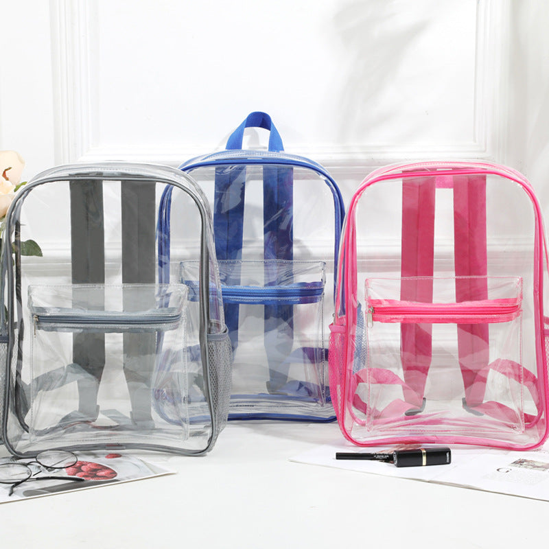 Transparent PVC backpack, waterproof — product view 3