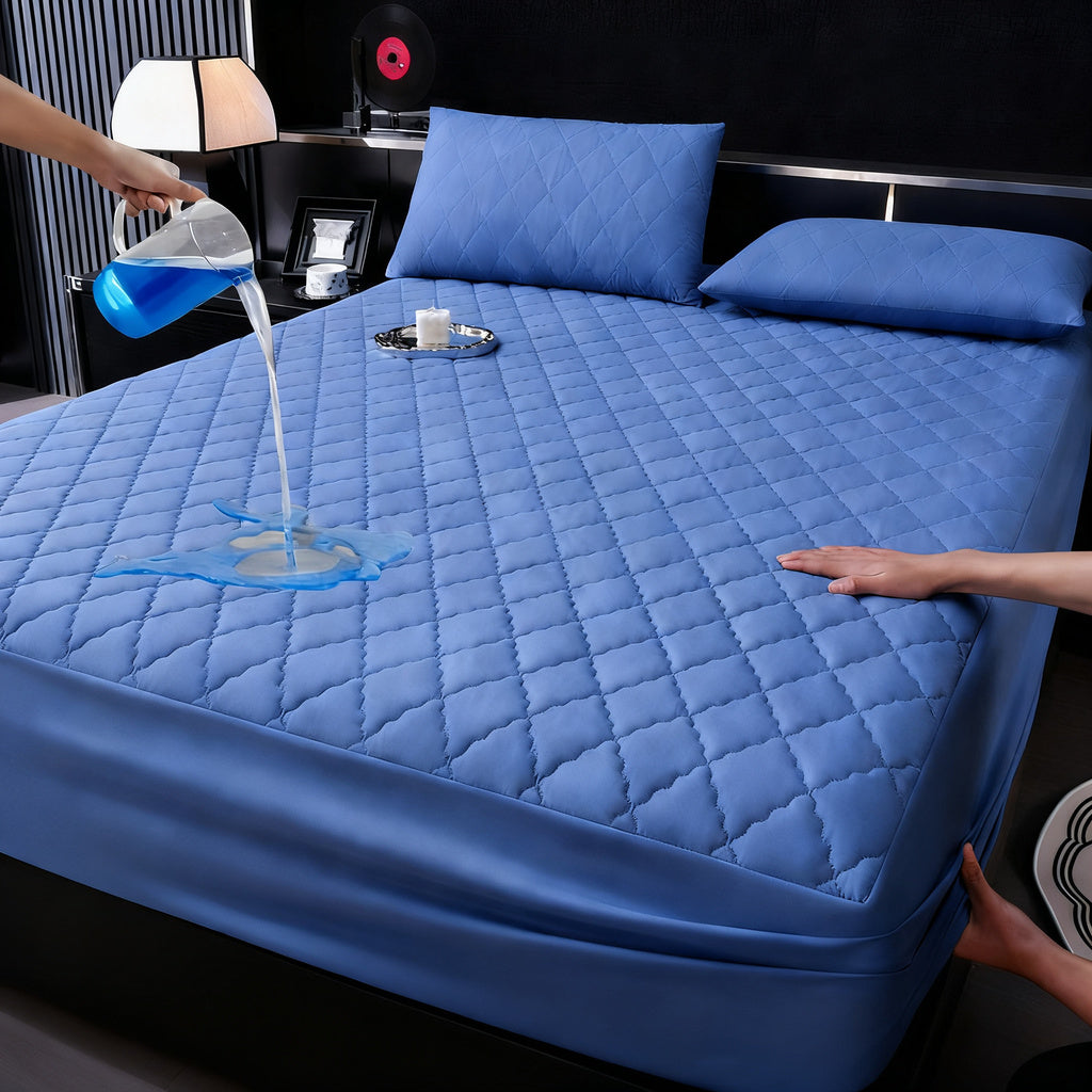 Waterproof fitted sheet with padding — product view 1