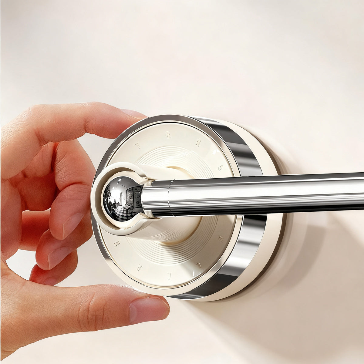 Telescopic suction cup towel bar for bathroom — product view 4