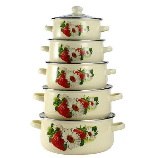 Enamelled pot with glass lid, 2.1–3 L — product view 7
