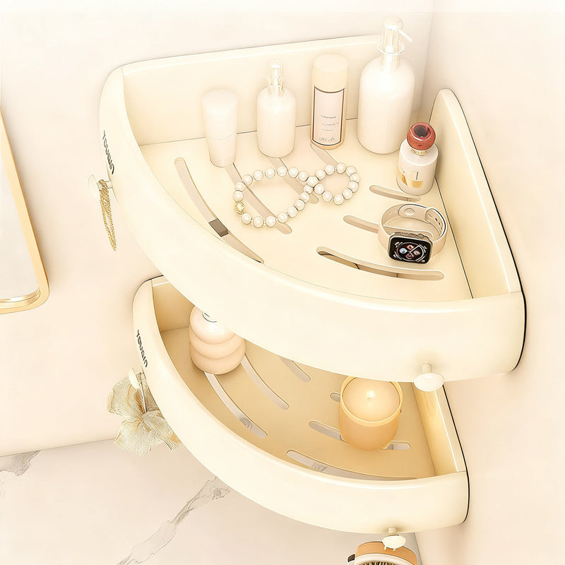 Wall shelf for bathroom, aluminum, triangular — product view 4