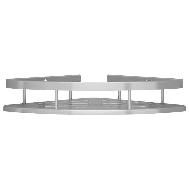 Wall shelf bathroom, triangular, no drilling, aluminum — product view 5