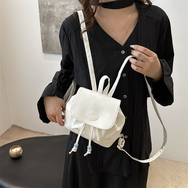 Double Backpack, PU Material, Modern Design — product view 4