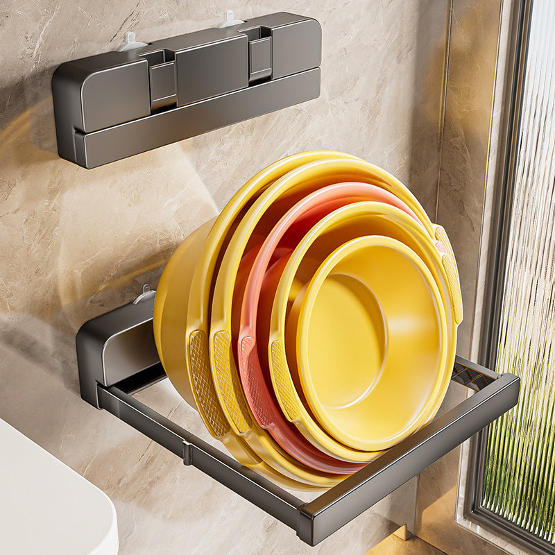 Wall shelf for sink, foldable — product view 1