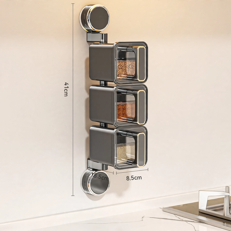 Rotatable spice box with suction cup — product view 5
