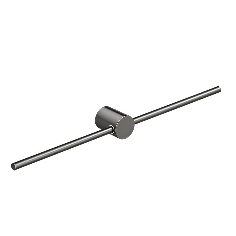 Retractable Aluminum Towel Bar, Gray — product view 4