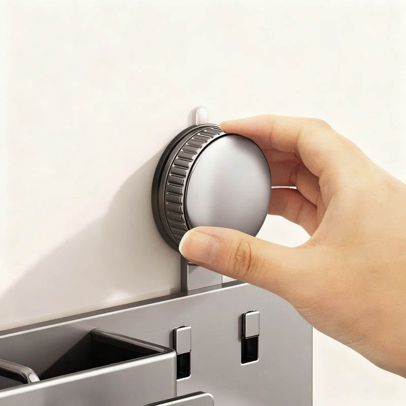 Suction cup toothbrush and hair dryer holder, wall-mounted — product view 2