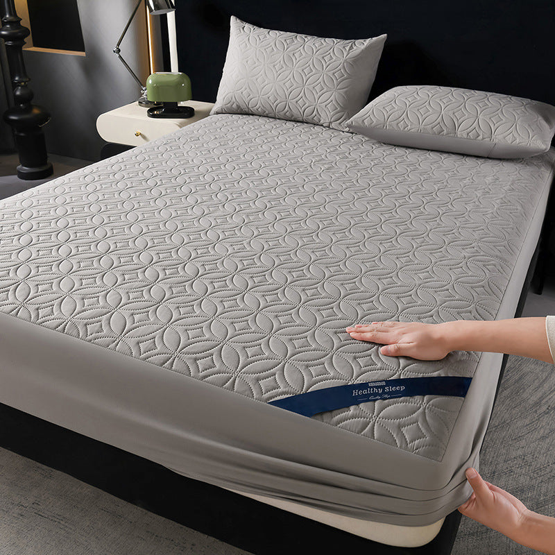 Waterproof fitted sheet with padding — product view 2