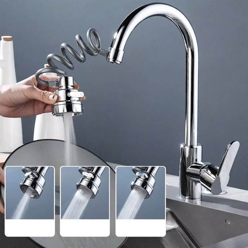 Retractable faucet attachment, 360° rotatable — product view 1
