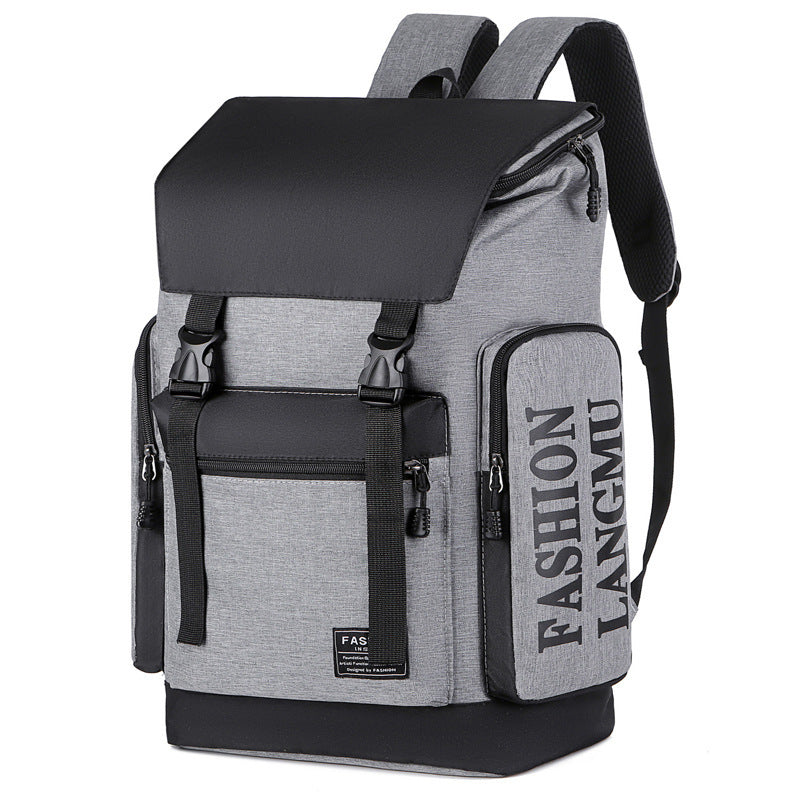 Men's canvas backpack, up to 16-inch laptop, breathable — product view 6