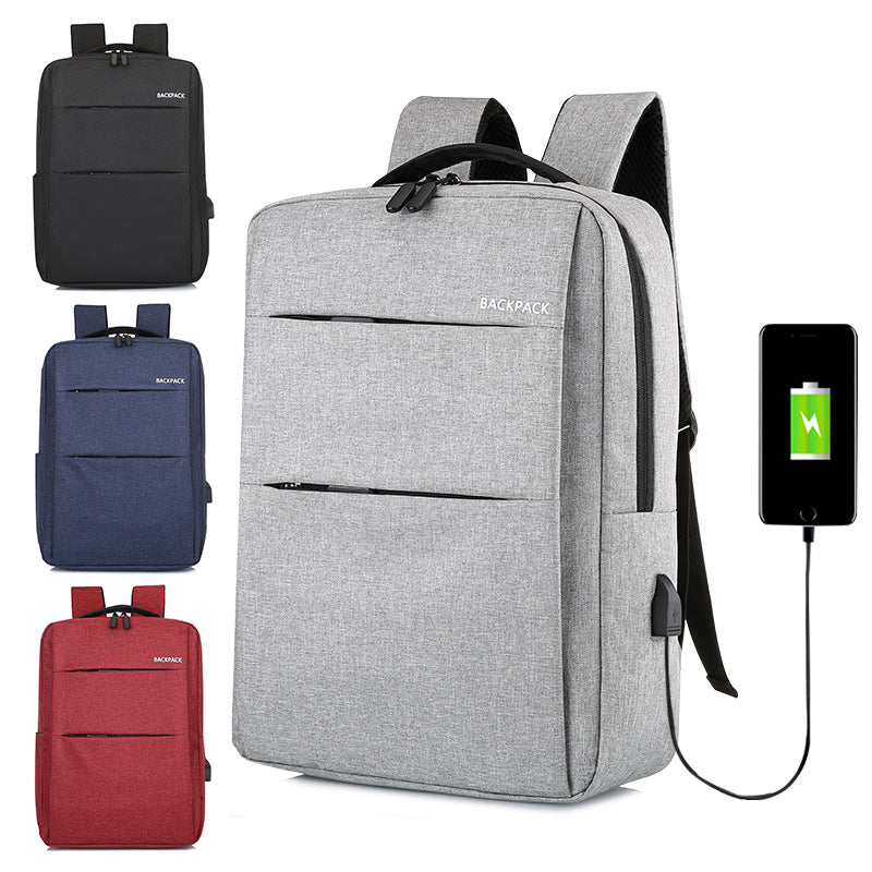 Large business backpack made of Oxford fabric, up to 15.6 inches — product view 2